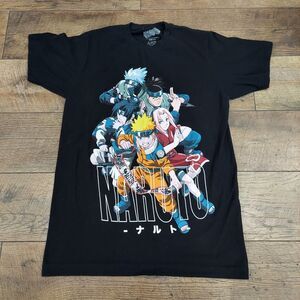 Naruto VIZ Media Graphic Tee Shirt Size Small S Cotton USA EUC 2002 Black